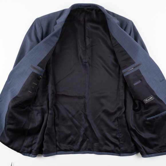 J. CREW Ludlow Slim-fit suit jacket Tollegno 1900 Italian worsted wool size 46L - Picture 3 of 13